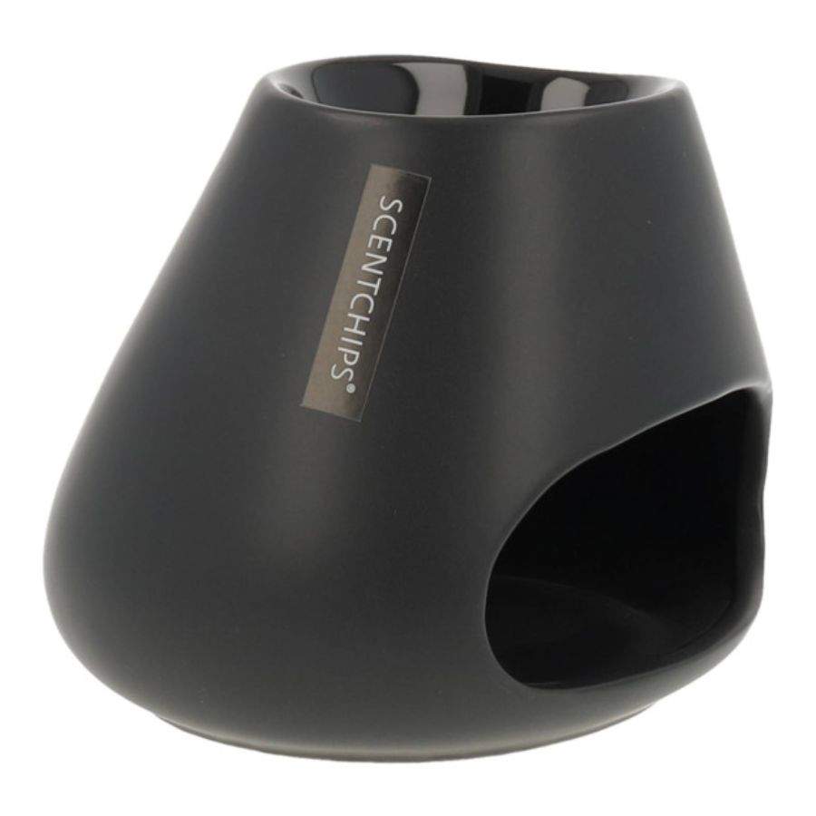 Brule parfum pour fondant parfumé noir format bubble vu de coté.