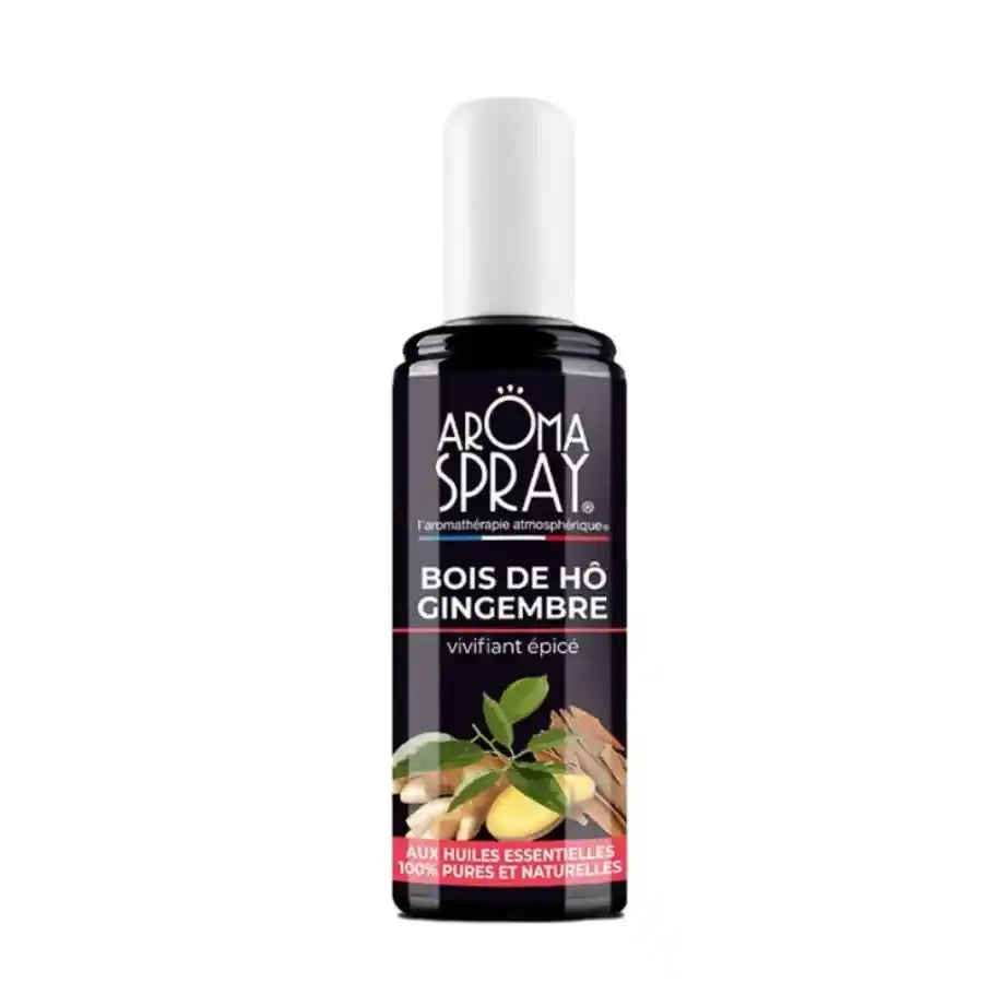 Spray d'ambiance bois de hô et gingembre 100ml Aromaspray