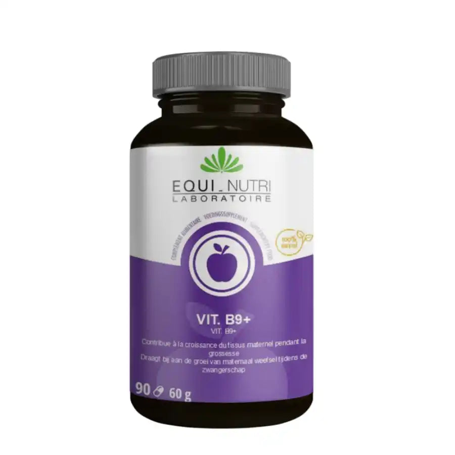Une boite de 90 gélules de Vitamine B9 de la marque equi nutri