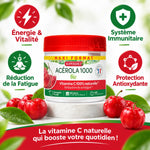 Acérola 1000 Bio Superdiet - Complément vitamine C pour énergie, immunité et antioxydants