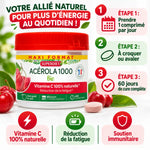 Acérola 1000 Bio Superdiet 60 comprimés vitamine C naturelle immunité fatigue