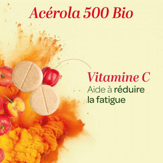 Les bienfaits de l'acérola 500 bio (vitamine c) sur la réduction de la fatigue
