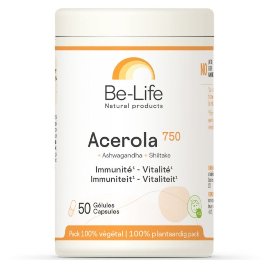 Acerola 750 : Immunité et Vitalité 50 gélules - Be-Life