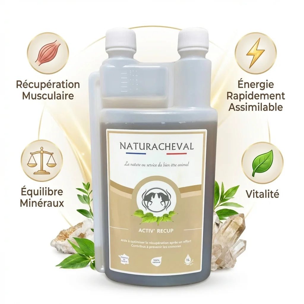 Activ' Recup Cheval Naturachavel 1L récupération musculaire et articulaire équin