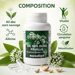 Ail des ours bio 280 mg Neodiet 180 gélules avec feuilles sauvages et composition