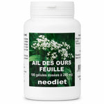 Flacon Neodiet Ail des Ours 180 gélules 280mg bio sur fond blanc