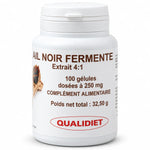 Bouteille ail noir fermenté extrait 4:1 100 gélules 250mg VitalOsmose complément alimentaire