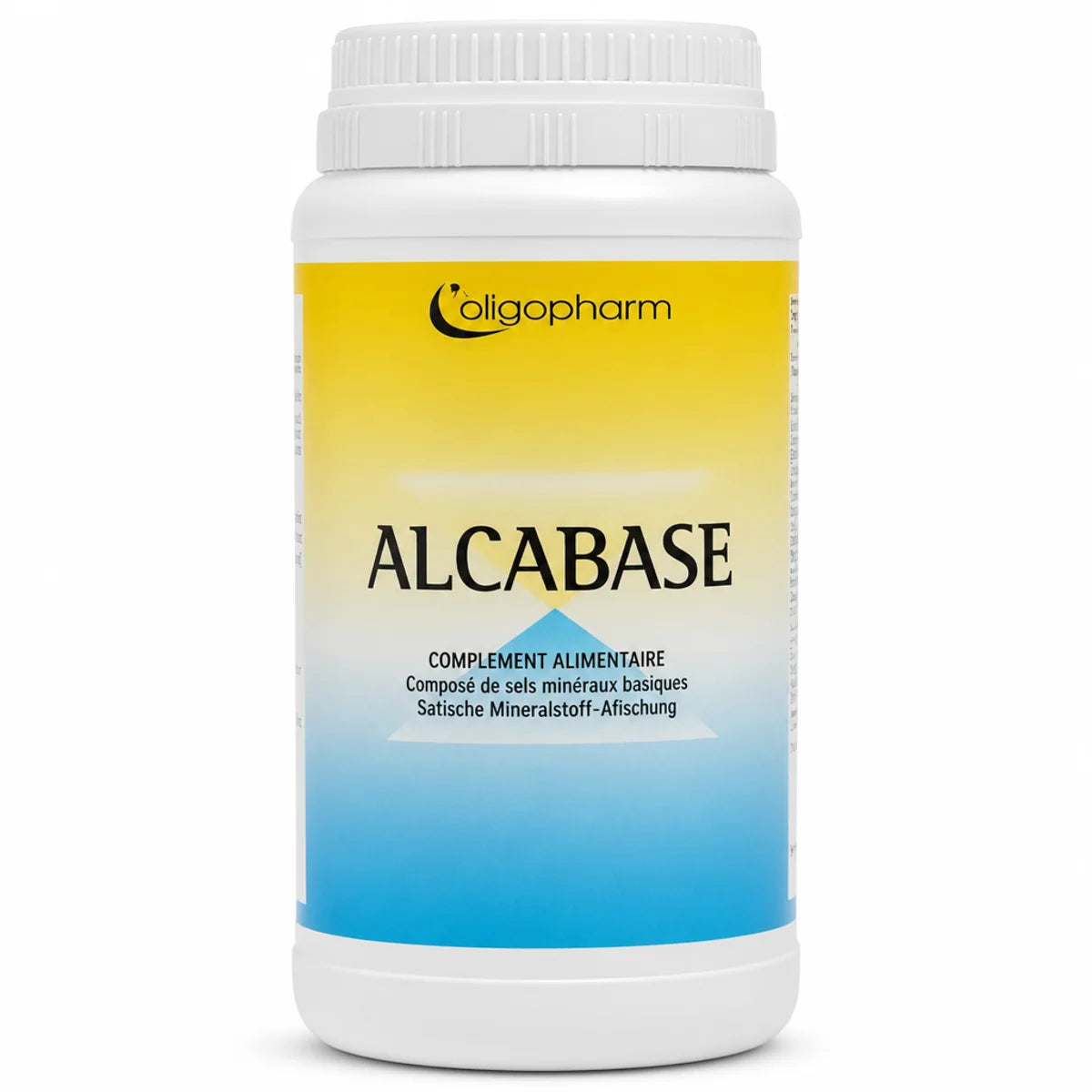Alcabase poudre 250g - Pot blanc avec étiquette gradient pour équilibre acido-basique Dr Theiss