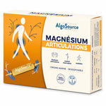 Boîte AlgoSource Magnésium Articulations sur fond blanc, complément alimentaire pour mobilité articulaire