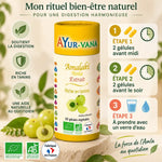 Amalaki Bio Ayur-Vana régule transit intestinal - Posologie 2 gélules matin et soir avec eau