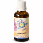 Amazonite élixir de cristal 30ml Ansil en flacon verre ambré avec étiquette mandala