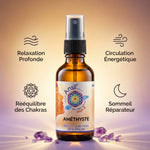 Huile de cristal Améthyste Ansil 50ml avec bénéfices wellness et cristaux améthyste