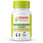 Flacon Andrographis extrait 60 gélules végétales Graine Sauvage, complément alimentaire fabriqué en France