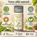 Andrographis Ayur-Vana complément immunité avec bénéfices: stimule l'immunité, confort respiratoire, anti-inflammatoire, 100% vegan