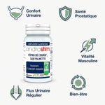 Androstim Bio 60 gélules LT Labo - Flacon avec icônes santé prostatique et confort urinaire