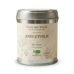 Boîte métal Anis étoilé Bio 40g Place des épices avec label certification biologique