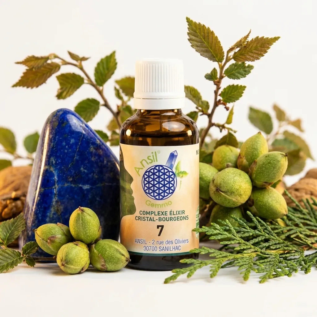 ANSIL Complexe bio n°7 avec ingrédients naturels : Lapis-Lazuli, Noyer, Orme et Cèdre