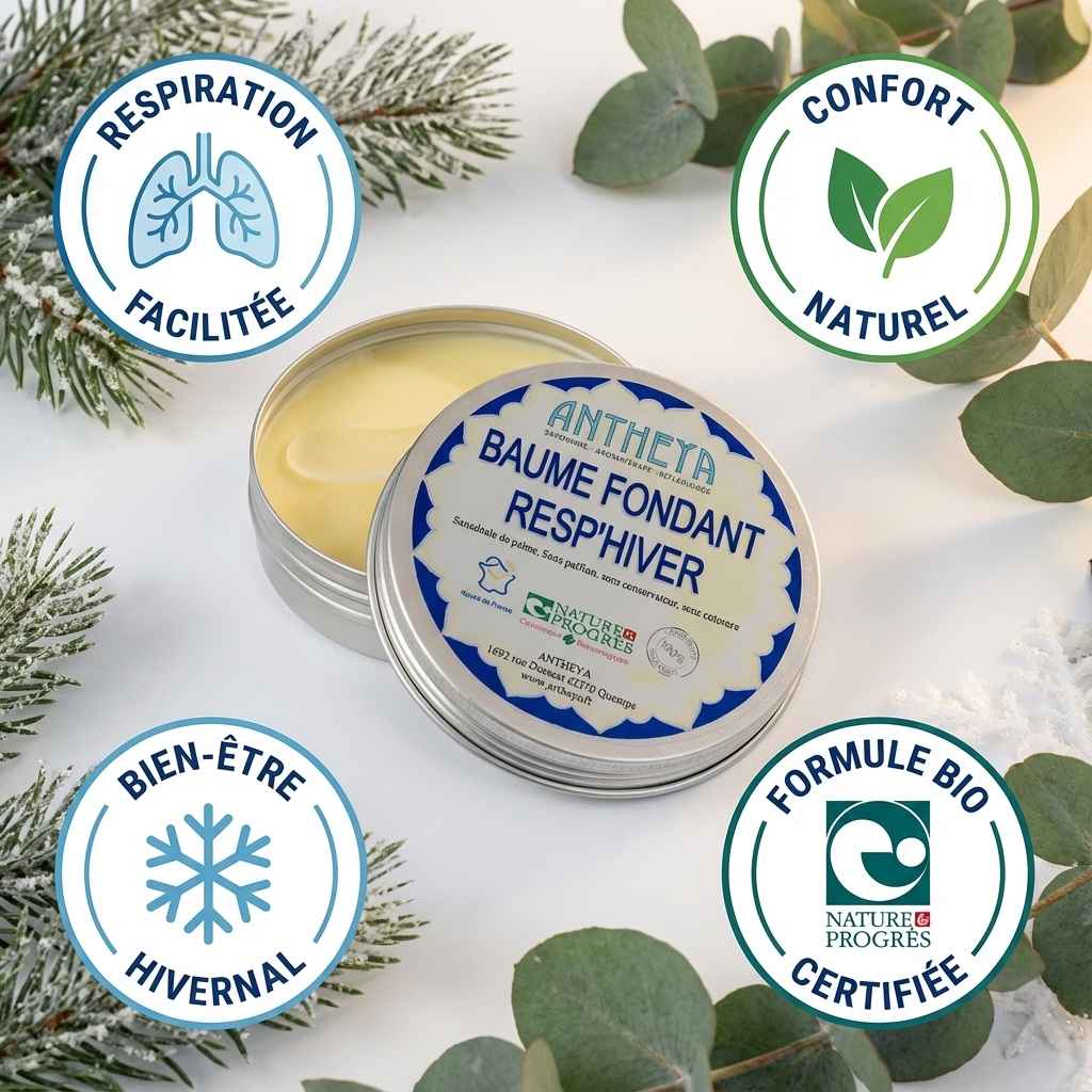 Antheya Baume Resp'hiver 75g - Respiration, confort naturel et bien-être hivernal bio