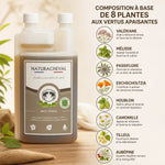 Anti'stress Cheval Naturacheval 1L - Complément calmant avec 8 plantes apaisantes pour chevaux