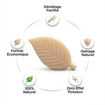 Après shampoing solide Antheya 65g avec bénéfices : démêlage, gainage naturel et format économique