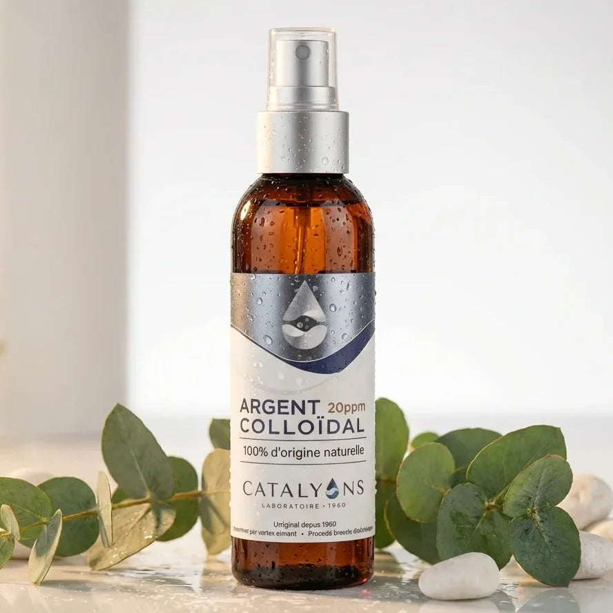 Argent colloïdal 20 ppm Catalyons spray 150 ml avec éléments naturels