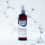 Argent colloïdal 20 ppm vaporisateur 150 ml Catalyons bouteille verre burgundy