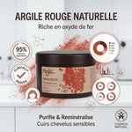 Argile rouge Najel 150g - Poudre naturelle riche en oxyde de fer pour cuirs chevelus sensibles