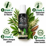 Aromaspray Arbre à thé Ravintsara 100ml avec instructions d'utilisation et ingrédients naturels
