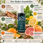 Spray Aromaspray Cèdre Patchouli 100ml avec ingrédients naturels et bénéfices relaxation