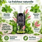 Aromaspray Menthe Niaouli 100ml avec ingrédients naturels purs et fraîcheur douce