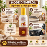Aromaspray Véto 100ml mode d'emploi vaporisation litière panier animal domicile