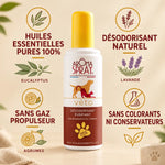 Aromaspray Véto 100ml avec huiles essentielles pures, désodorisant naturel sans gaz propulseur