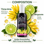 Aromaspray Ylang Bergamotte 100ml avec composition d'ingrédients naturels et huiles essentielles pures