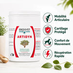 Artidyn 110g Ergyvet - Supplément mobilité articulaire chien chat avec bénéfices cartilage et récupération
