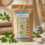Ashwagandha Bio Ayur-Vana 150g poudre sachet wellness ambiance naturelle