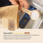 Les avis sur l'assouplissant en poudre aux cristaux de soude de la marque Comme Avant