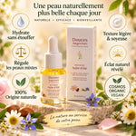 Soin visage jour Aube d'été Douces Angevines avec bénéfices hydratants et certifications bio vegan