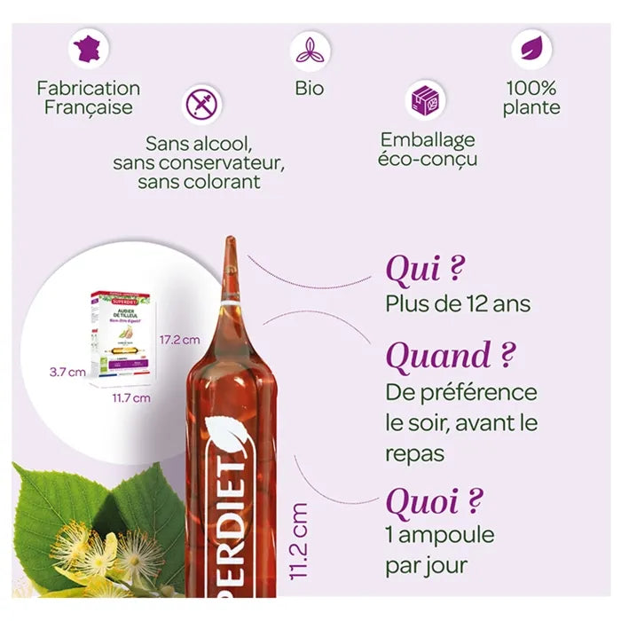 Quand et comment prendre les ampoules d'Aubier de Tilleul Bio de Superdiet