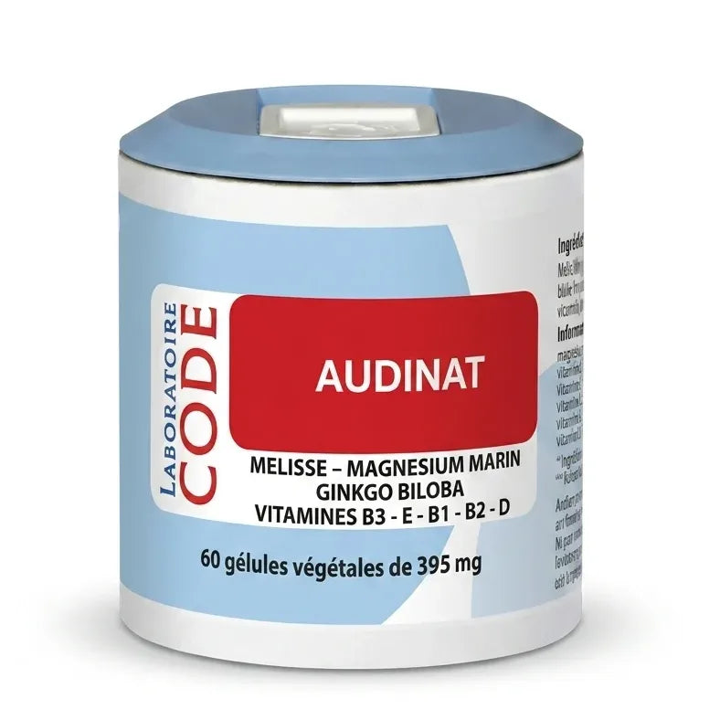 Audinat 60 gélules - Complément alimentaire pour l'audition du Laboratoire Code