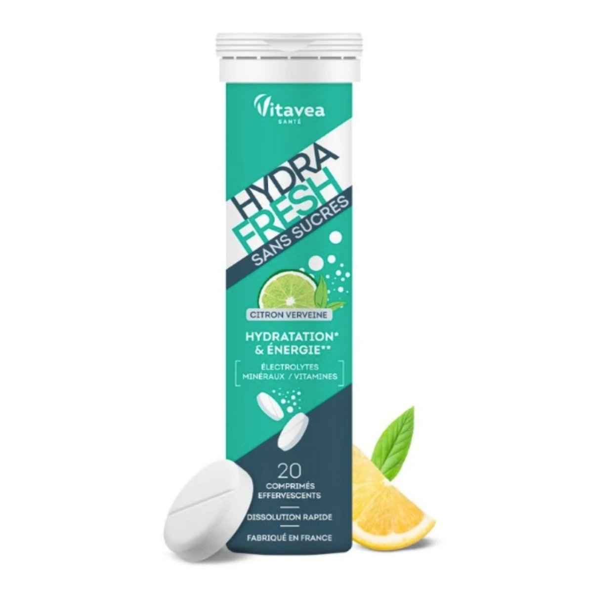 Packshot blanc de l'hydrafresh citron verneine.