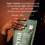 Extrait des avis sur le Super Matcha Dyna laissés sur Trustpilot