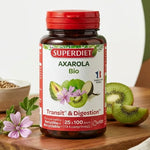 Axarola Bio Mauve 100 comprimés Superdiet avec herbes fraîches et fruits, wellness digestif naturel