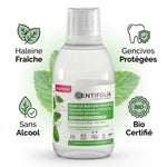 Bain de bouche Bio Centifolia 250ml avec bénéfices : haleine fraîche, gencives protégées, sans alcool