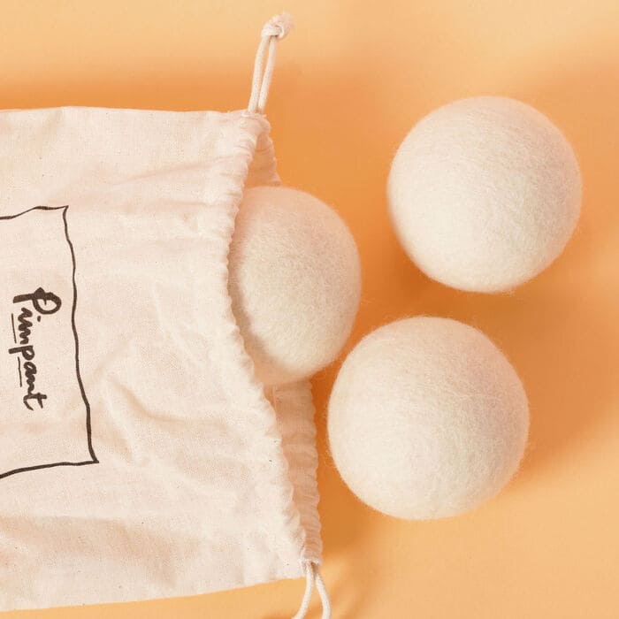 Photo de Balle de séchage en laine Pimpant (lot de 3) dans leur étui