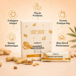Barre Protéinée Cacahuète Humble+ 15g protéines, collagène, format 46g pratique