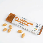 Barre protéines collagène cacahuète Humble sur fond blanc - produit fitness nutrition