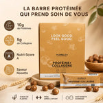 Barre Protéines Collagène Noisette Humble+ avec 10g protéines et 5g collagène
