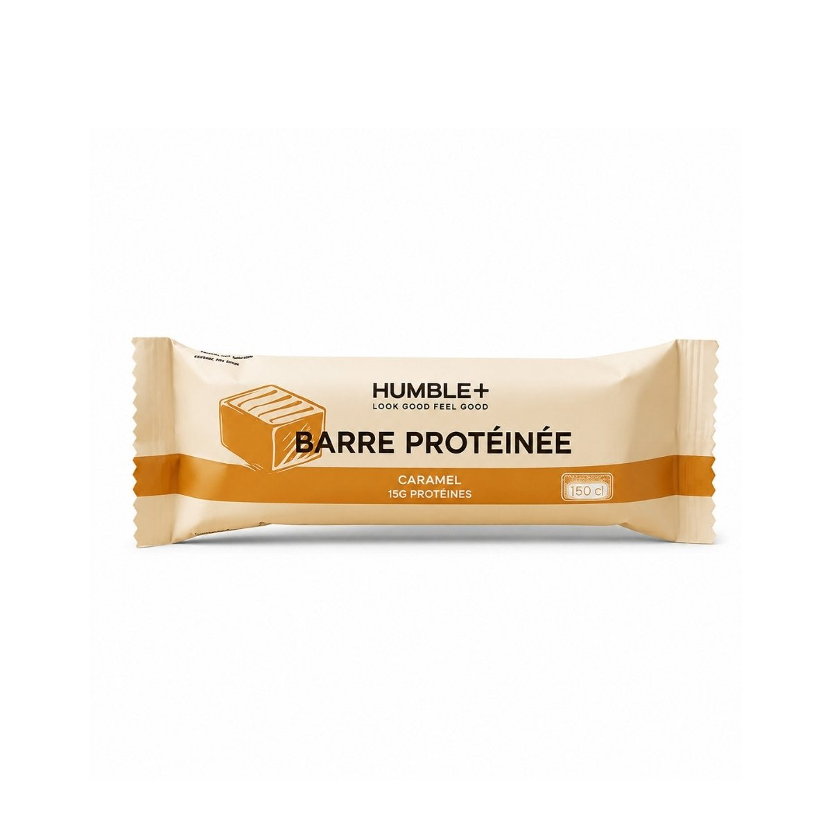 Barre protéinée au caramel de chez Humble 