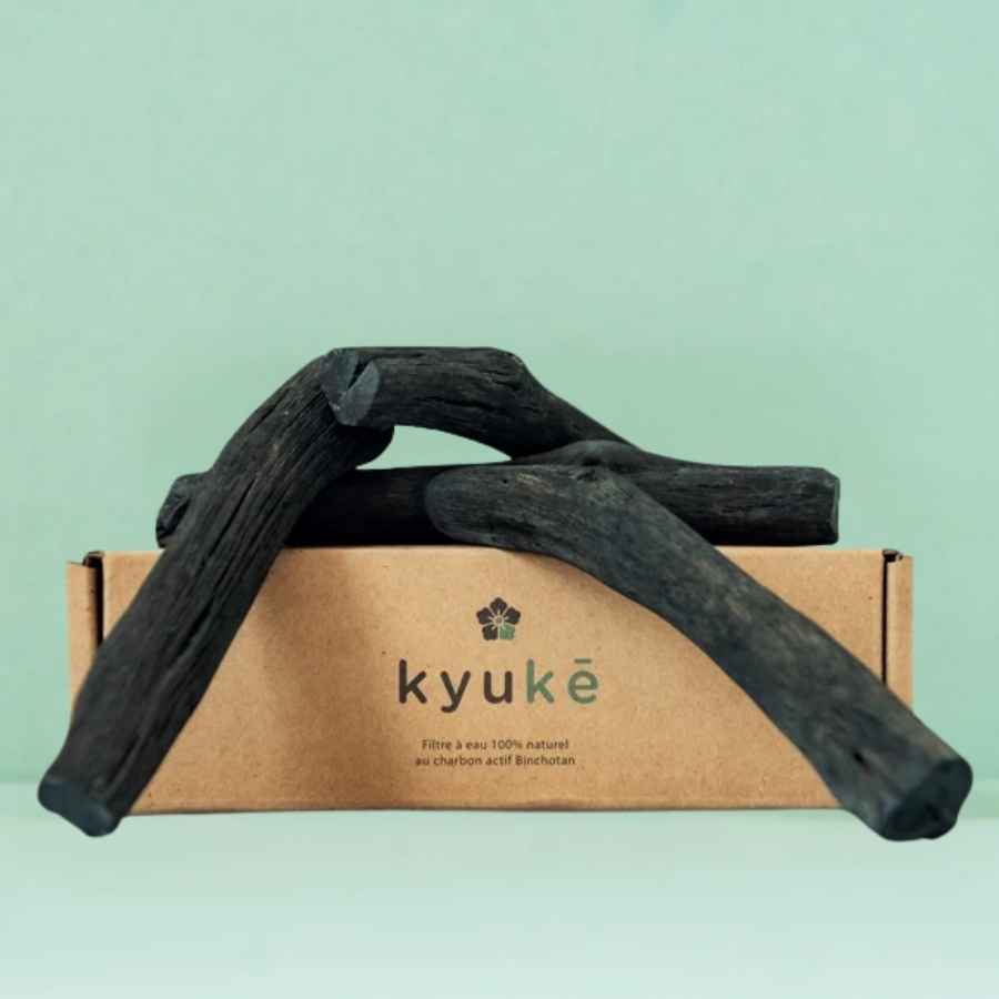 Un Bâton de Charbon Actif Binchotan - Taille M (2 Litres) - Kyuké