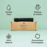 Bâton Charbon Actif Binchotan Kyuké taille S purifie eau élimine chlore naturel écologique